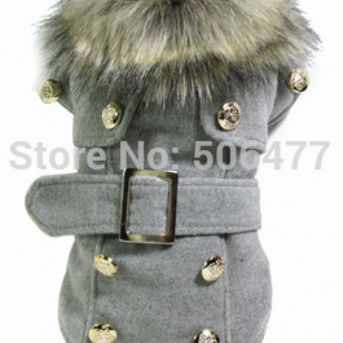 HIGH QUALITY classic pet dog clothes anti-freezing winter warm dog clothes overcoat (PTS046-1)